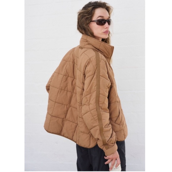 FP Movement Pippa Packable Puffer Jacket Down Coat Free People Twig Medium New - Picture 4 of 10